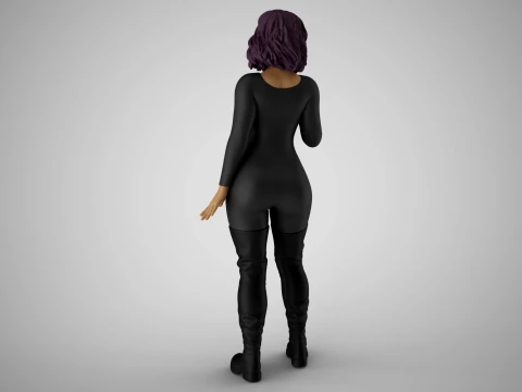 Girl Pay Attention To Sound 3D Print Model