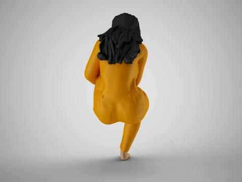 Woman in Deep Thought 3D Print Model