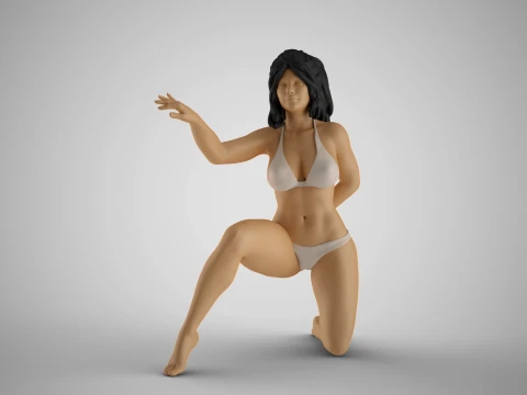 Yatak Perdelerinin Arkasından Bakmak 3D Baskı Modeli