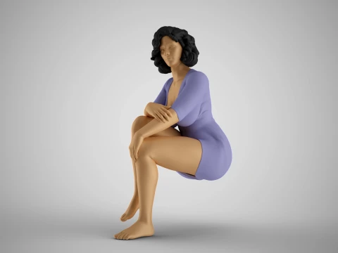 Femme hypocrite Modèles 3D en vedette
