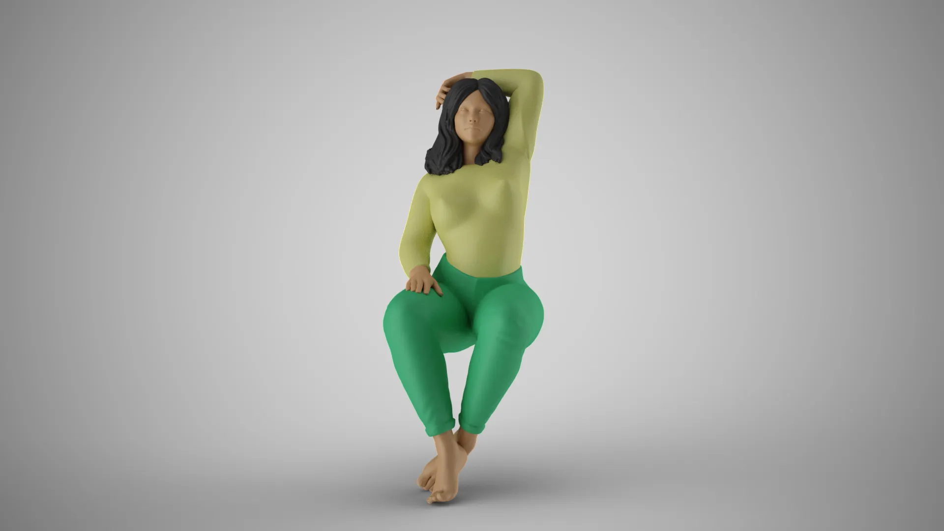 Happy Momtobe 3D Print Model .c4d .max .obj .3ds .fbx .stl .blend
