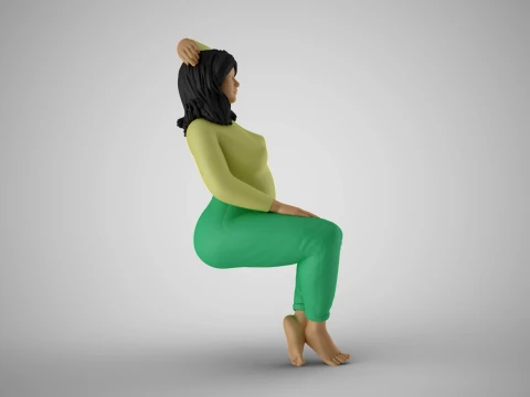 Happy Momtobe 3D Print Model
