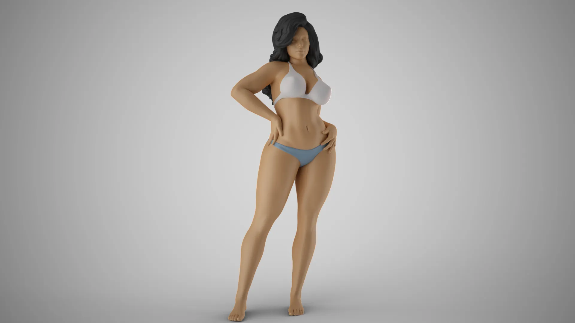 Striking Beauty 4 3D Print Model .c4d .max .obj .3ds .fbx .stl .blend 