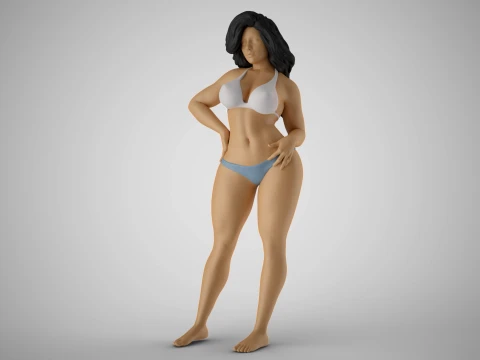 Striking Beauty 4 3D Print Model
