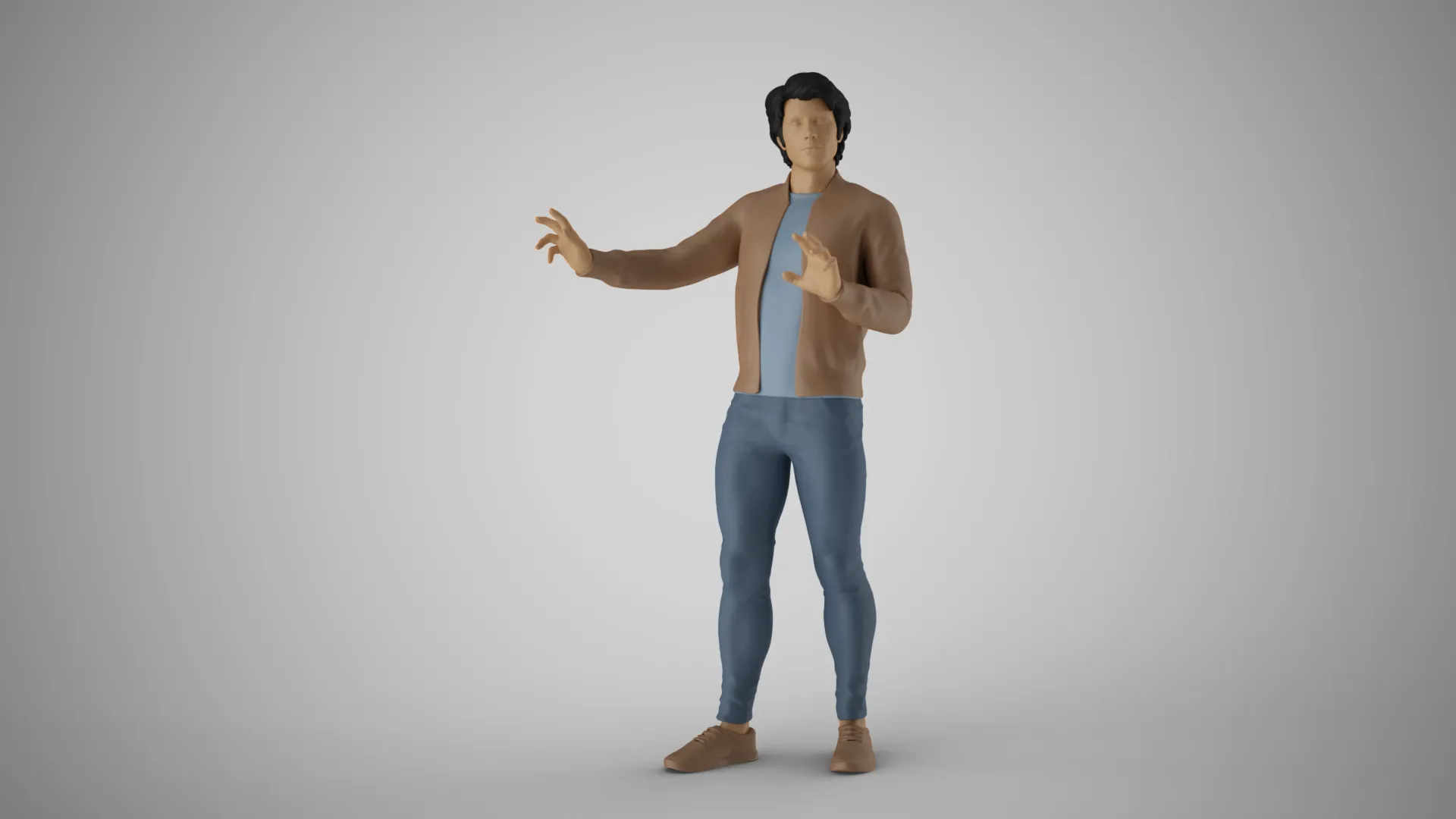 Rhythm Feeling Young Handsome Man 3D Print Model .c4d .max .obj .3ds .fbx .stl .blend 