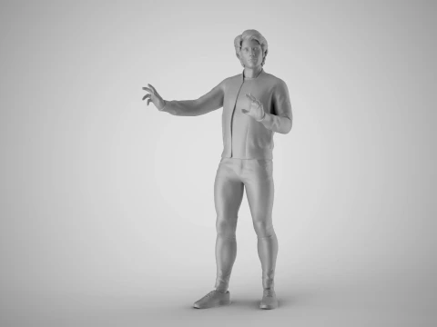 Rhythm Feeling Young Handsome Man 3D Print Model