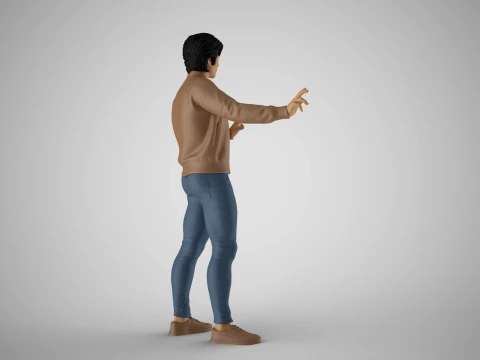 Rhythm Feeling Young Handsome Man 3D Print Model