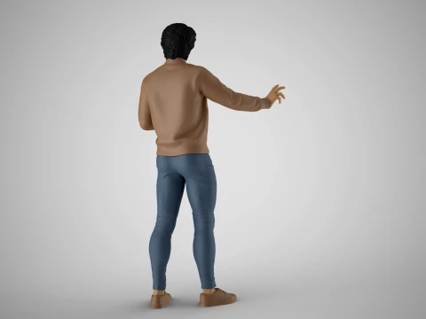Rhythm Feeling Young Handsome Man 3D Print Model