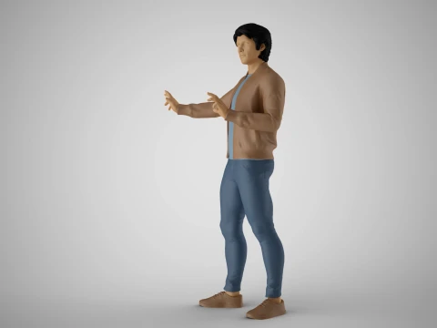Rhythm Feeling Young Handsome Man 3D Print Model