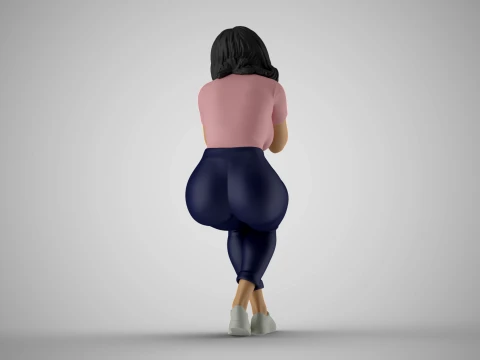 Woman Hates Herself 3D Print Model