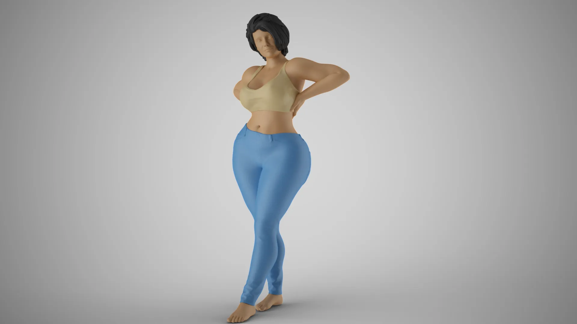 Striking Beauty 7 3D Print Model .c4d .max .obj .3ds .fbx .stl .blend 