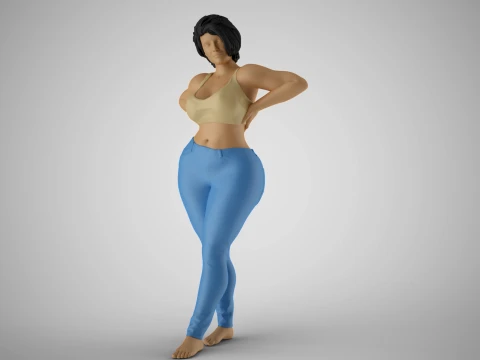 Striking Beauty 7 3D Print Model