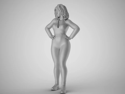 Unmotivated Woman 3D Print Model
