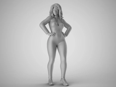 Unmotivated Woman 3D Print Model