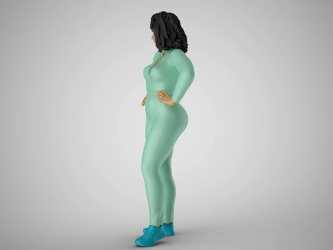 Unmotivated Woman 3D Print Model