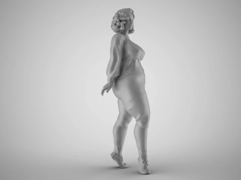 Flamboyant Woman 3D Print Model