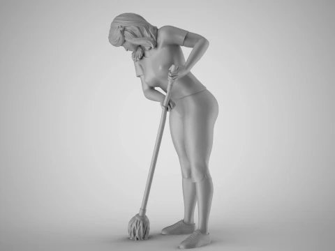 Cleaning Staff 3D Print Model
