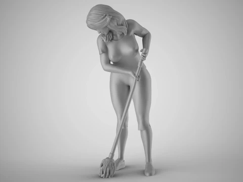 Cleaning Staff 3D Print Model