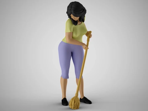 Cleaning Staff 3D Print Model