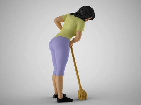 Cleaning Staff 3D Print Model
