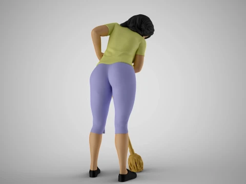 Cleaning Staff 3D Print Model