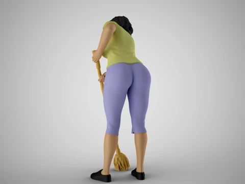 Cleaning Staff 3D Print Model