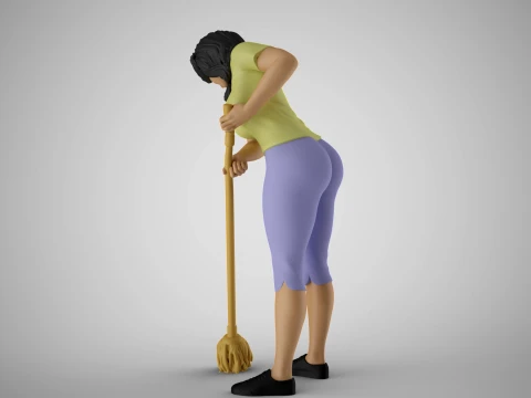Cleaning Staff 3D Print Model