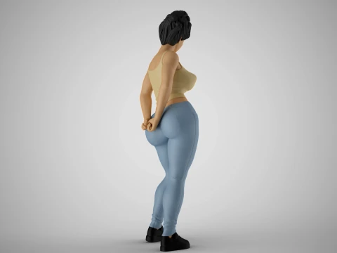 Jester Girl 3D Print Model