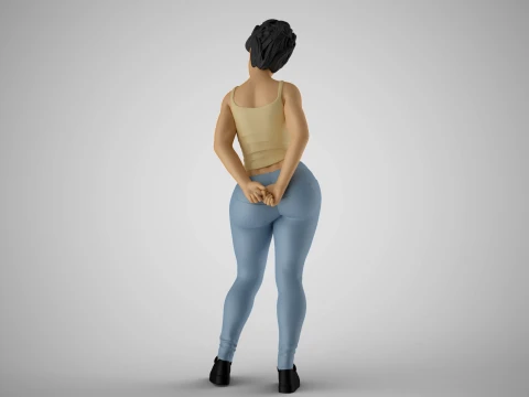 Jester Girl 3D Print Model