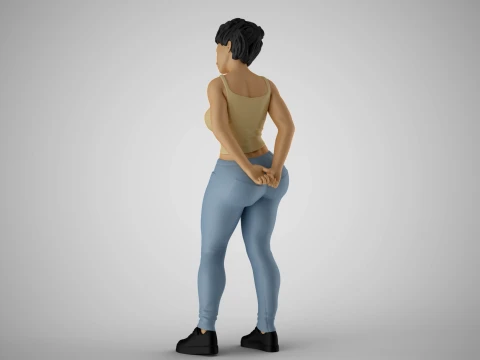 Jester Girl 3D Print Model