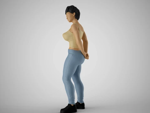 Jester Girl 3D Print Model