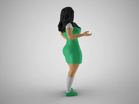 Standing Gossip 2 3D Print Model