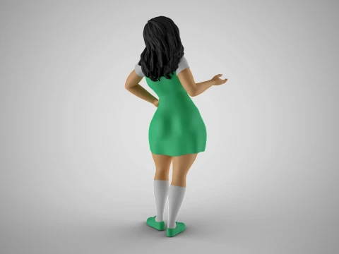 Standing Gossip 2 3D Print Model
