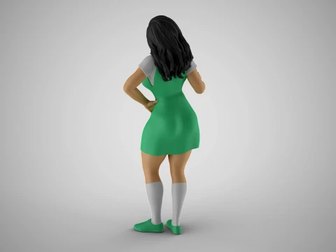 Standing Gossip 2 3D Print Model