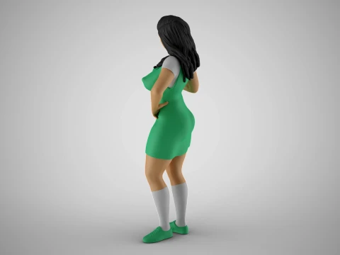 Standing Gossip 2 3D Print Model