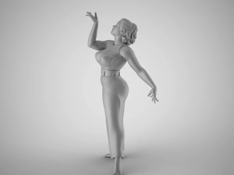 Woman Light as a Feather 3D Print Model
