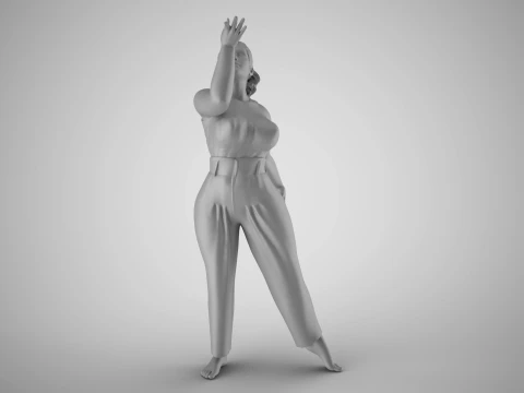 Woman Light as a Feather 3D Print Model
