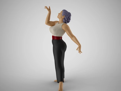 Woman Light as a Feather 3D Print Model