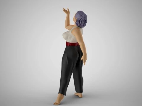 Woman Light as a Feather 3D Print Model
