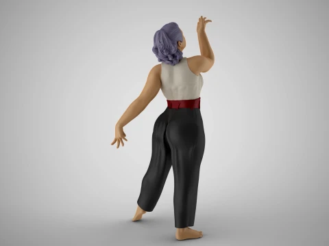 Woman Light as a Feather 3D Print Model