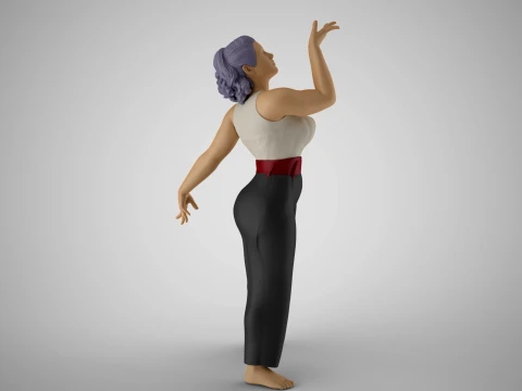Woman Light as a Feather 3D Print Model