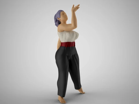 Woman Light as a Feather 3D Print Model