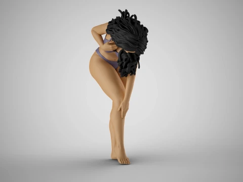 Woman Leg Care 3D Print Model