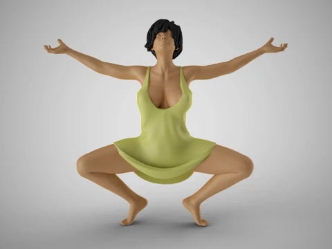 Femme lib&eacute;r&eacute;e Modèles 3D en vedette