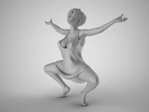 Liberated Woman 3D Print Model