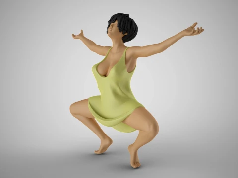 Liberated Woman 3D Print Model