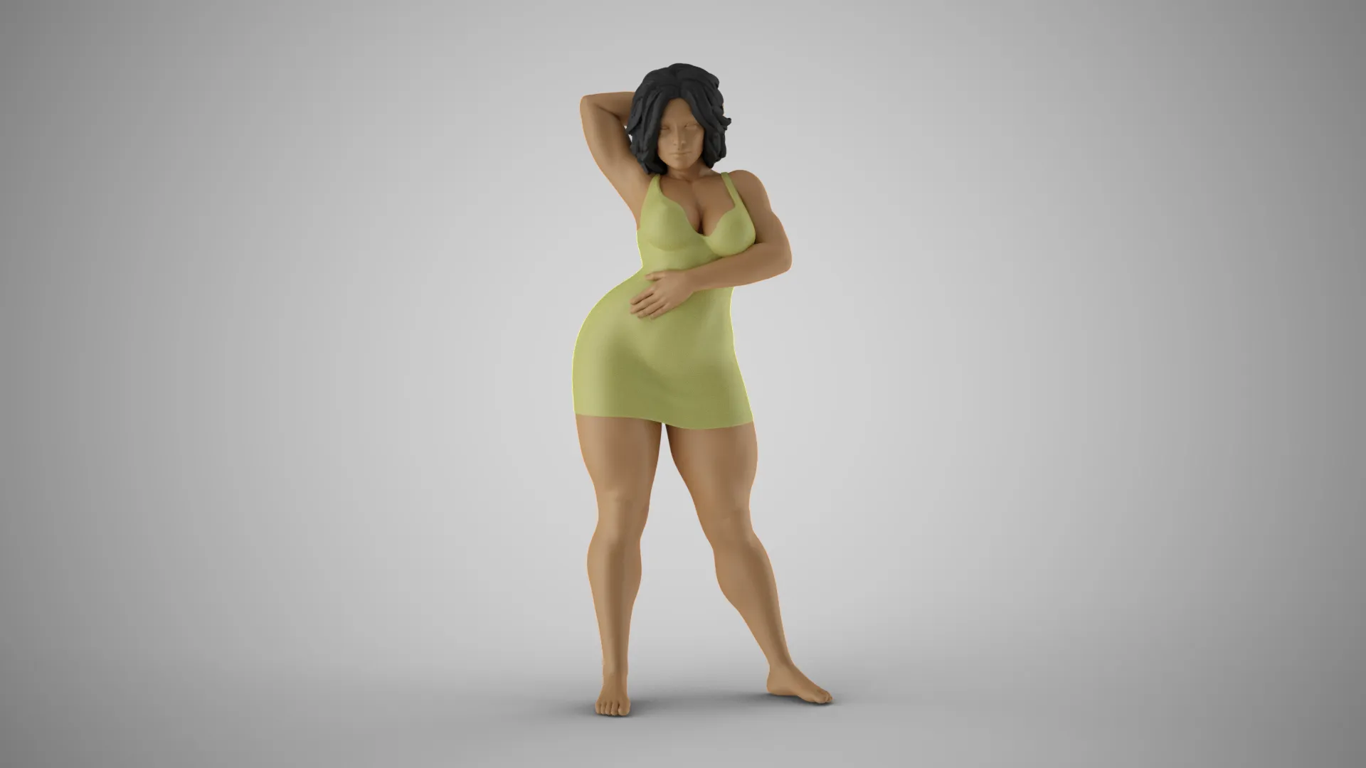 More Than a Woman 3D Print Model .c4d .max .obj .3ds .fbx .stl .blend 