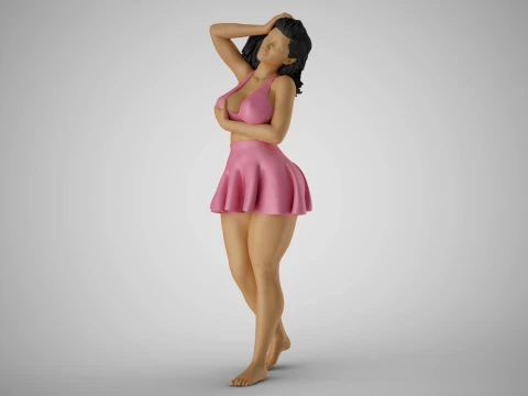 Pampered Girl 2 3D Print Model