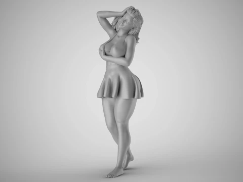 Pampered Girl 2 3D Print Model