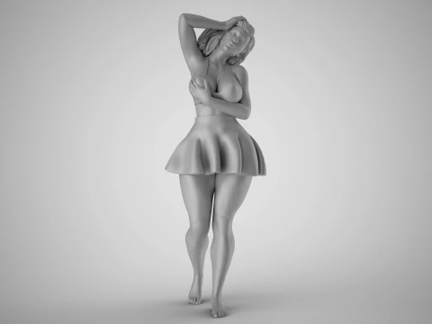 Pampered Girl 2 3D Print Model